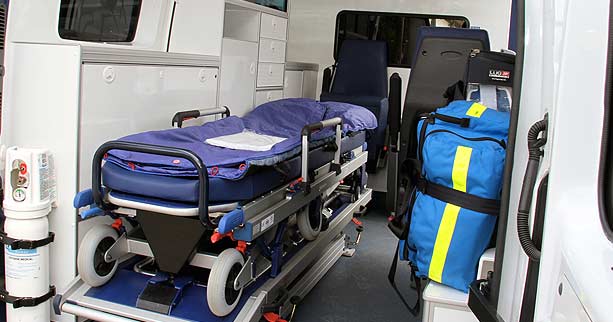 Transport en ambulance assis ou couché